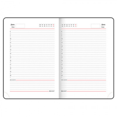 Ежедневник недатированный А5 экокожа 136 л Brauberg Finest бежевый - фото 4