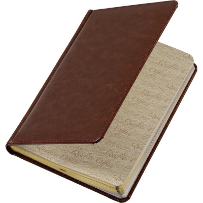 Ежедневник недатированный А5 искусственная кожа 136 л Attache Sidney nebraska коричневый - фото 4