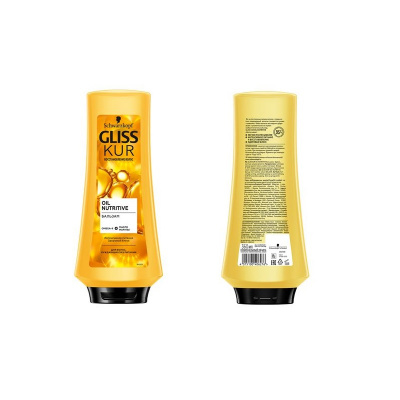 Бальзам 360 мл Gliss Kur Oil Nutritive Интенсивное питание и здоровый блеск - фото 1