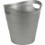 Корзина офисная круглая 12 л пластиковая серая с ручками Uniplast КХУ-10 - фото 1