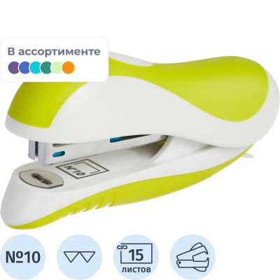 Степлер канцелярский до 15 листов Maped цветной - фото 1
