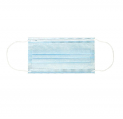 Маска гигиеническая одноразовая трехслойная (уп. 5 шт) - фото 1