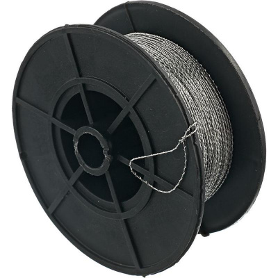 Проволока для опломбирования 0.75 мм металлическая витая 100 м - фото 1