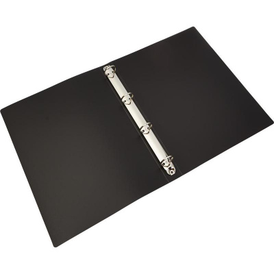 Папка на 4-х кольцах А4+ 35 мм до 200 листов Bantex черная - фото 2