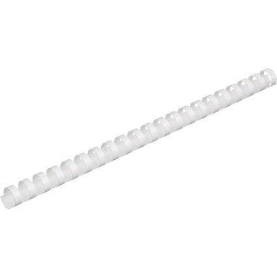 Пружины для переплета пластиковые 19 мм белые Promega Office (уп. 100 шт) - фото 1