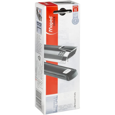 Степлер канцелярский до 25листов Maped Essentials черный - фото 2