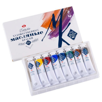 Краски масляные 8 цветов по 18 мл Невская палитра Мастер-Класс - фото 2