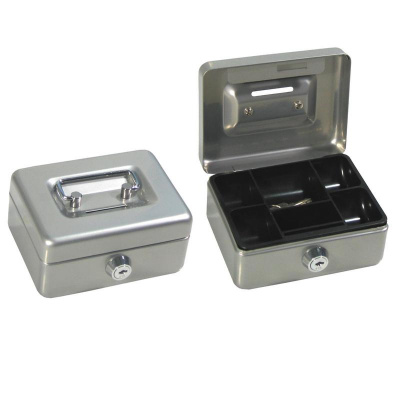 Кешбокс 125х95х60 мм Office-Force серебро - фото 1