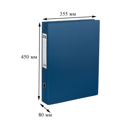 Папка-регистратор А3 80 мм Attache синяя - фото 2