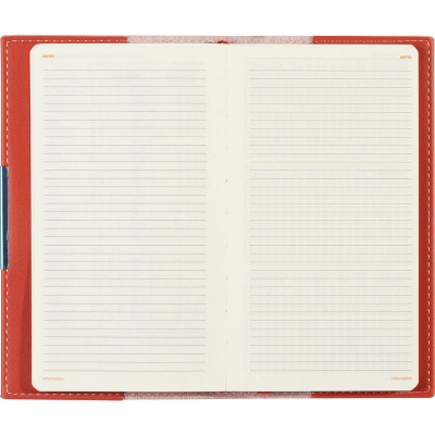 Еженедельник недатированный А6 искусственная кожа 80 л Bruno Visconti Metropol красный - фото 7