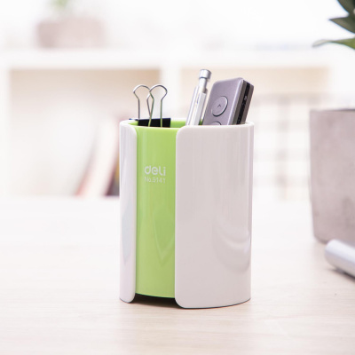 Подставка-стакан для ручек и карандашей Deli Е9141 цвет в ассортименте - фото 4