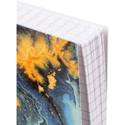 Бизнес-тетрадь А5 в клетку 96 л на спирали Attache Selection Fluid бирюзовая - фото 11