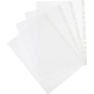 Файл-вкладыш А4 прозрачный гладкий Attache Economy (уп. 100 шт) - фото 1