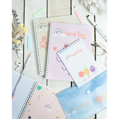 Бизнес-тетрадь А5 в клетку 96 л на спирали Attache Selection Sweet Life Капкейк  - фото 2