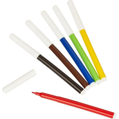 Фломастеры 6 цветов №1 School Лисята - фото 2