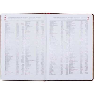 Ежедневник недатированный А5 искусственная кожа 136 л Attache Sidney nebraska коричневый - фото 9