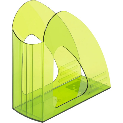 Вертикальный накопитель для бумаг 90 мм пластиковый зеленый Attache - фото 4