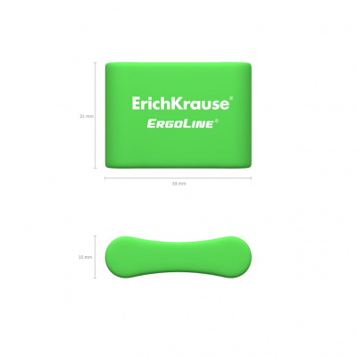 Ластик 33х21х10 мм ассорти Erich Krause ErgoLine Pillow - фото 2