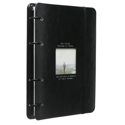 Бизнес-тетрадь А5 в клетку 120 л на кольцах InFolio Window - фото 1